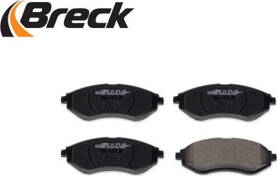Breck 23974 00 702 00 - Тормозные колодки, дисковые, комплект autospares.lv