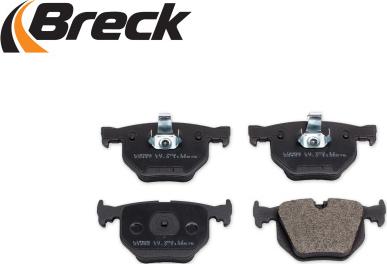 Breck 23447 00 702 00 - Тормозные колодки, дисковые, комплект autospares.lv