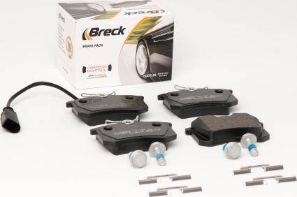 Breck 23554 10 704 10 - Тормозные колодки, дисковые, комплект autospares.lv