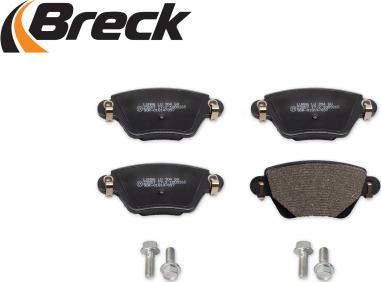 Breck 23557 00 704 10 - Тормозные колодки, дисковые, комплект autospares.lv