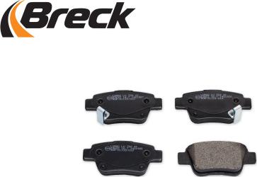 Breck 23620 00 702 10 - Тормозные колодки, дисковые, комплект autospares.lv