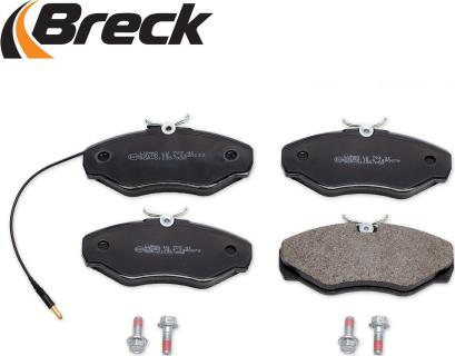 Breck 23099 00 703 10 - Тормозные колодки, дисковые, комплект autospares.lv