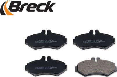 Breck 23021 00 704 20 - Тормозные колодки, дисковые, комплект autospares.lv