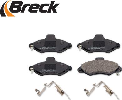 Breck 23300 00 702 10 - Тормозные колодки, дисковые, комплект autospares.lv