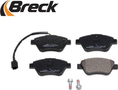 Breck 23705 00 701 10 - Тормозные колодки, дисковые, комплект autospares.lv