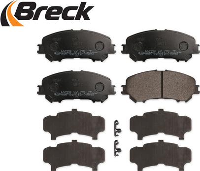 Breck 22065 00 701 10 - Тормозные колодки, дисковые, комплект autospares.lv