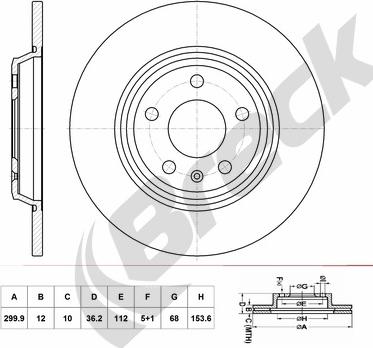 BENDIX 521450 - Тормозной диск autospares.lv