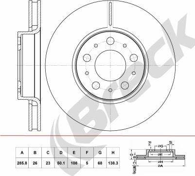 Beck/Arnley 083-2813Z - Тормозной диск autospares.lv