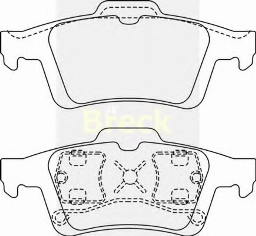 Breck NEW 093 - Тормозные колодки, дисковые, комплект autospares.lv