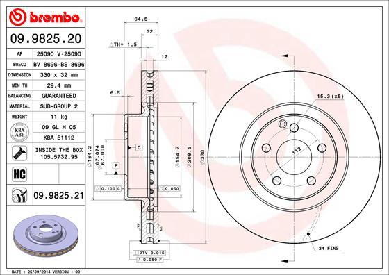 Breco BS 8696 - Тормозной диск autospares.lv