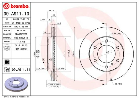 Breco BS 8782 - Тормозной диск autospares.lv