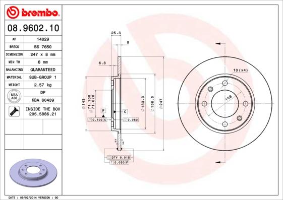 Breco BS 7650 - Тормозной диск autospares.lv