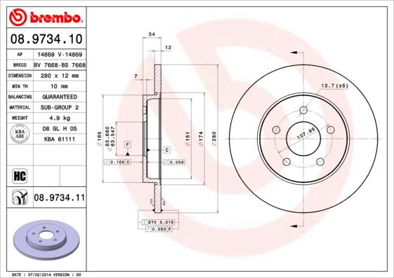 Breco BS 7668 - Тормозной диск autospares.lv