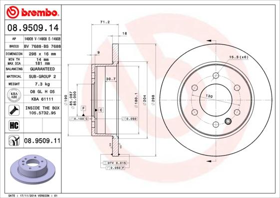 Breco BS 7688 - Тормозной диск autospares.lv