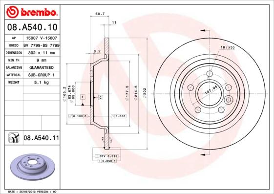 Breco BS 7799 - Тормозной диск autospares.lv