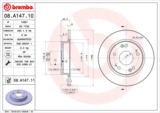 Breco BS 7706 - Тормозной диск autospares.lv