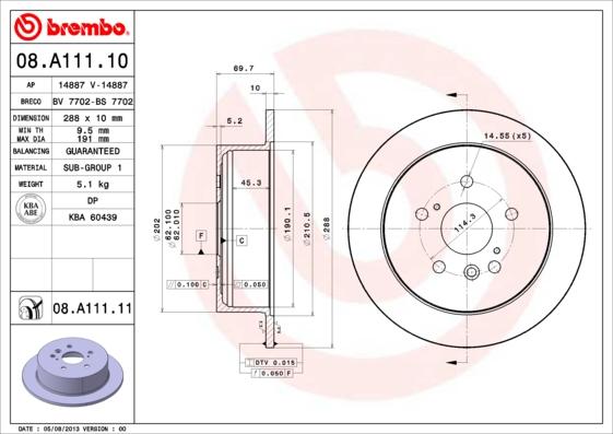 Breco BS 7702 - Тормозной диск autospares.lv