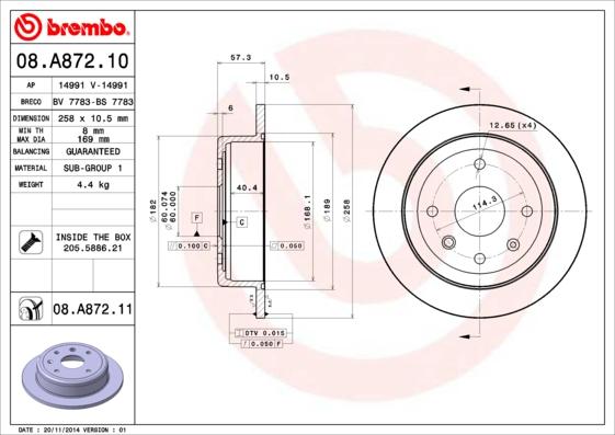 Breco BV 7783 - Тормозной диск autospares.lv