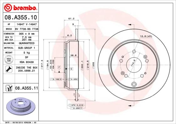 Breco BS 7738 - Тормозной диск autospares.lv