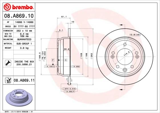 Breco BS 7777 - Тормозной диск autospares.lv