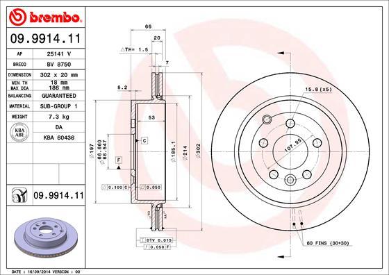 Breco BV 8750 - Тормозной диск autospares.lv