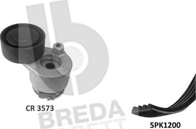 Breda Lorett KCA0049 - Поликлиновый ременный комплект autospares.lv