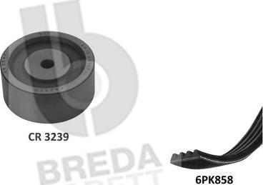 Breda Lorett KCA0047 - Поликлиновый ременный комплект autospares.lv