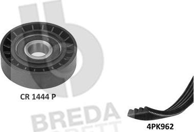 Breda Lorett KCA0050 - Поликлиновый ременный комплект autospares.lv
