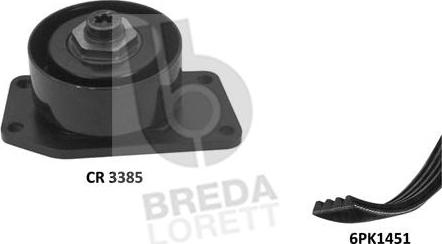 Breda Lorett KCA0064 - Поликлиновый ременный комплект autospares.lv