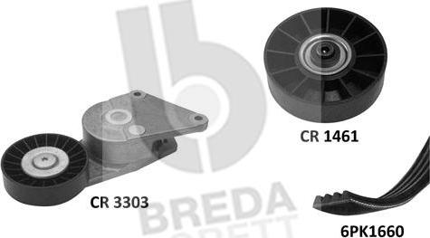 Breda Lorett KCA0008 - Поликлиновый ременный комплект autospares.lv