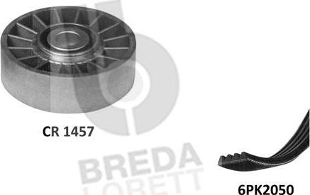Breda Lorett KCA0003 - Поликлиновый ременный комплект autospares.lv