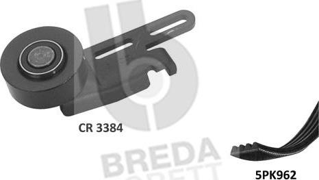 Breda Lorett KCA0011 - Поликлиновый ременный комплект autospares.lv