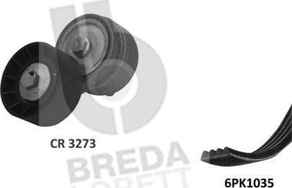 Breda Lorett KCA0031 - Поликлиновый ременный комплект autospares.lv