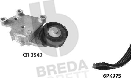 Breda Lorett KCA0029 - Поликлиновый ременный комплект autospares.lv