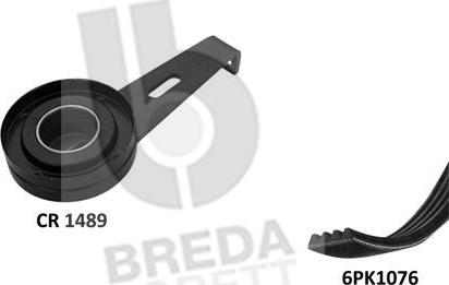 Breda Lorett KCA0020 - Поликлиновый ременный комплект autospares.lv