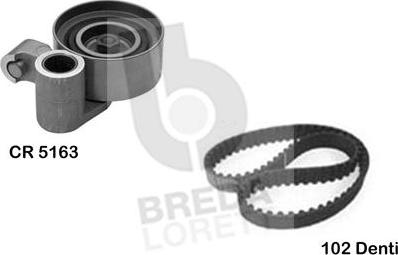 Breda Lorett KCD0448 - Комплект зубчатого ремня ГРМ autospares.lv