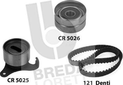 Breda Lorett KCD0451 - Комплект зубчатого ремня ГРМ autospares.lv