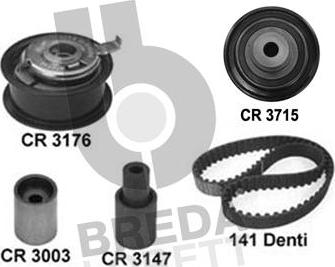 Breda Lorett KCD0581 - Комплект зубчатого ремня ГРМ autospares.lv