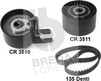 Breda Lorett KCD0574 - Комплект зубчатого ремня ГРМ autospares.lv