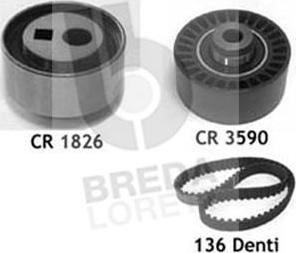 Breda Lorett KCD0609 - Комплект зубчатого ремня ГРМ autospares.lv