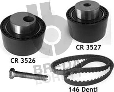 Breda Lorett KCD0600 - Комплект зубчатого ремня ГРМ autospares.lv