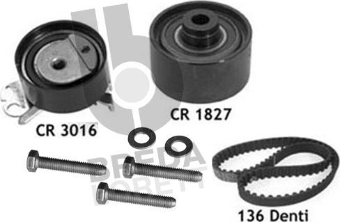 Breda Lorett KCD0601 - Комплект зубчатого ремня ГРМ autospares.lv