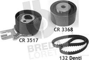 Breda Lorett KCD0607 - Комплект зубчатого ремня ГРМ autospares.lv