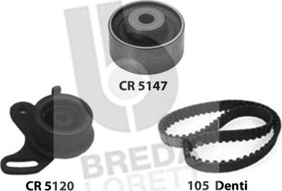 Breda Lorett KCD0613 - Комплект зубчатого ремня ГРМ autospares.lv