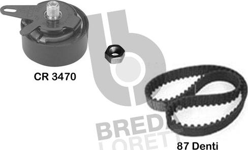 Breda Lorett KCD0617 - Комплект зубчатого ремня ГРМ autospares.lv