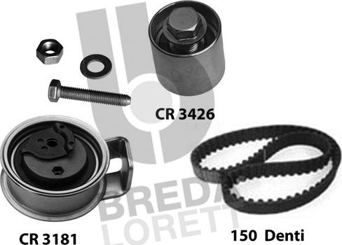 Breda Lorett KCD0629 - Комплект зубчатого ремня ГРМ autospares.lv