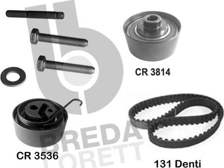 Breda Lorett KCD0621 - Комплект зубчатого ремня ГРМ autospares.lv