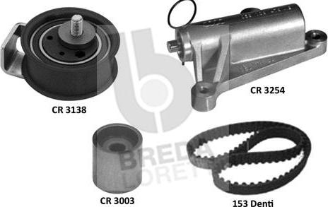 Breda Lorett KCD0623 - Комплект зубчатого ремня ГРМ autospares.lv