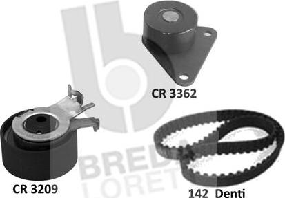 Breda Lorett KCD0671 - Комплект зубчатого ремня ГРМ autospares.lv