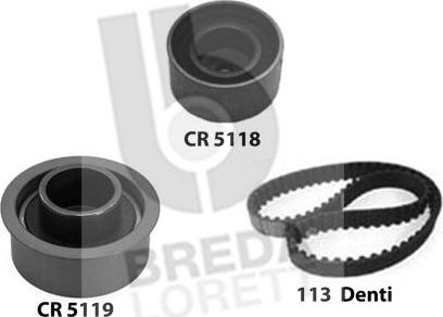 Breda Lorett KCD0678 - Комплект зубчатого ремня ГРМ autospares.lv